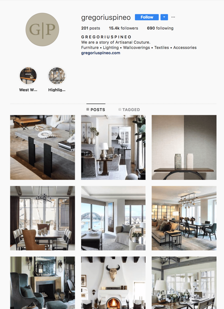 from stunning design projects to simplistic yet detailed finishes gregorius pineo showcases their pieces in situ on instagram allowing followers to see - architecture accounts to follow on instagram